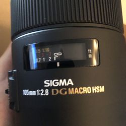Sigma 105mm F2.8 Ex Dg Macro Os Hsm Canon AF