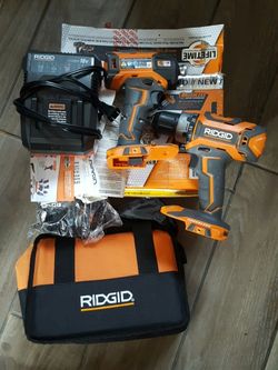 NEW RIDGID IMPACT 3 SPEED AND DRILL