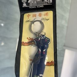 New Keychain of Traditional Chinese Dress from Hong Kong