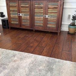 Entertainment Chest And Two Side Tables 