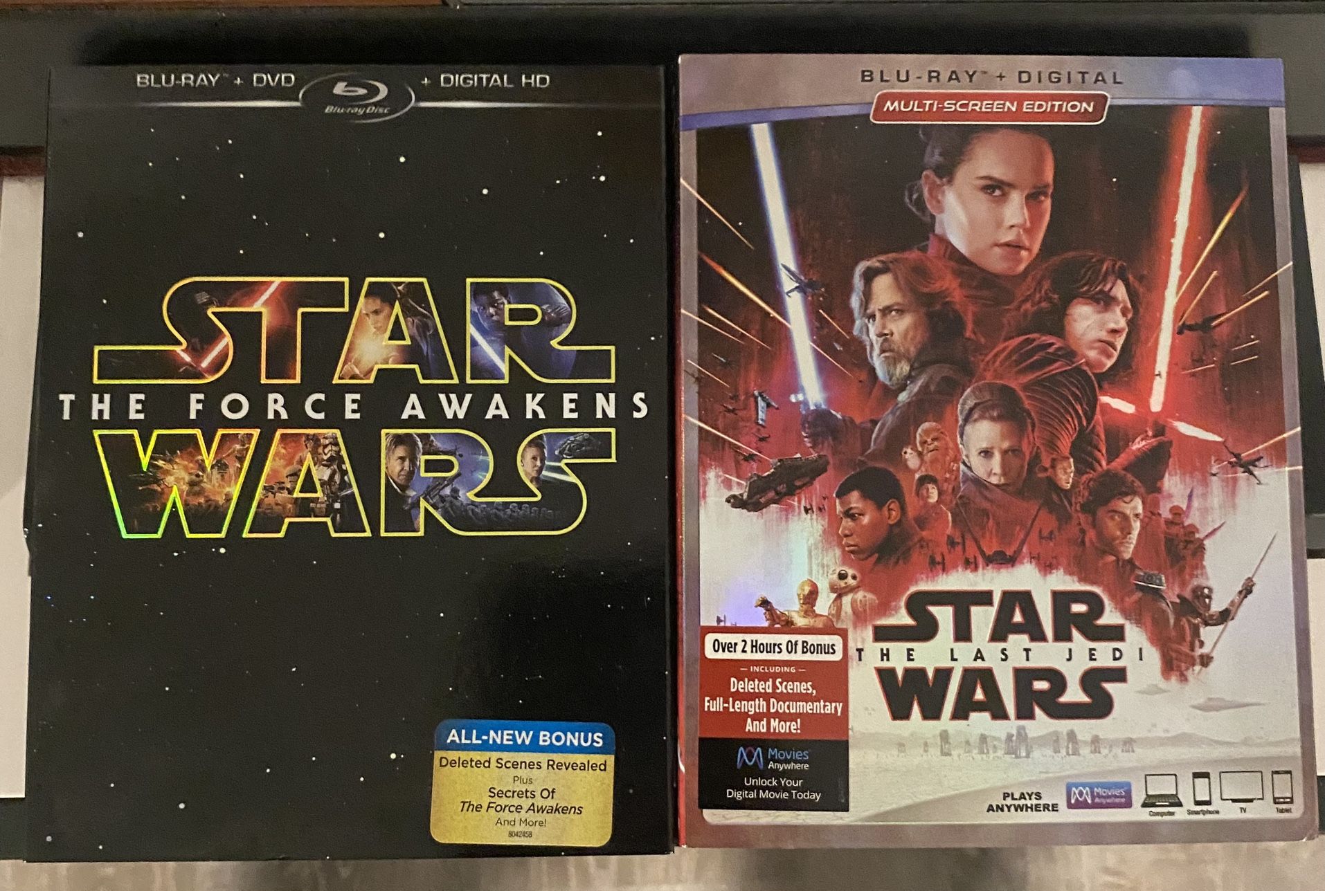 3 Star Wars Movies On Blue Ray