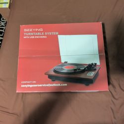 Seeying Vinyl Turntable New