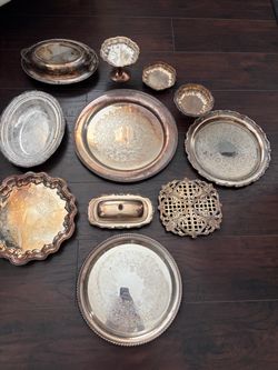 Silver-Plate Serving Set Collection – 11Pieces