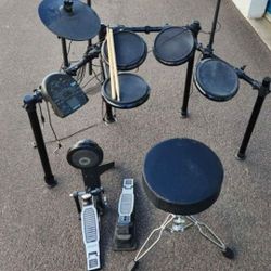 Drum Set Electronic With New Stool
