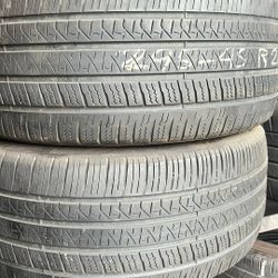 🛞PAIR OF USED TIRES🛞 295/45/20 PIRELLI •INSTALLED/BALANCED•