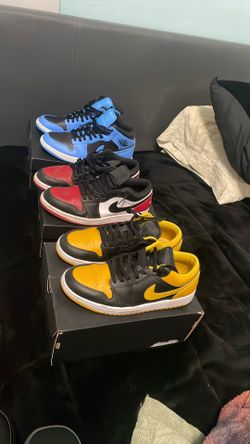 Jordan 1 Mid (1), Jordan 1 Low (2) All Together