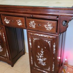 Rosewood Mother Of Pearl Altar Table