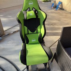 Racing Wheel Simulator Stand Cockpit Green Seat