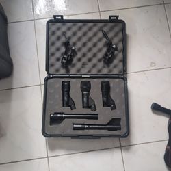 5pc Microphone Set For Recording Drums