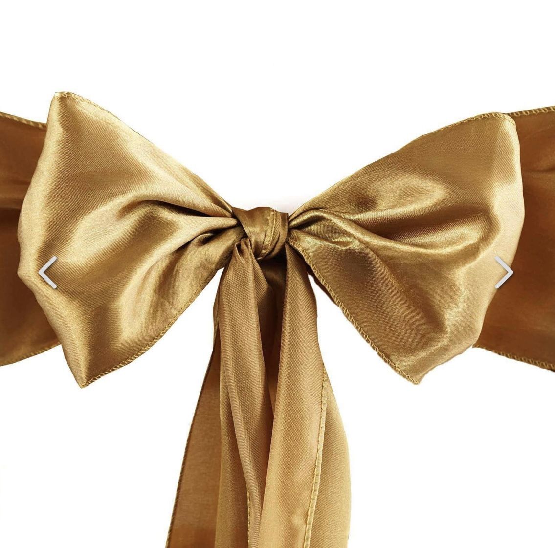 Satin Gold Chair Sashes Qty 50
