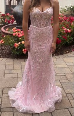 Sherri Hill gown, size 2, light pink