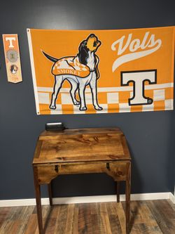 Solid Wood Secretary Desk / Drop-Front Writing Desk – Vintage Style