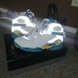 Air Jordan 8 Retro White Aqua W Size 9.5