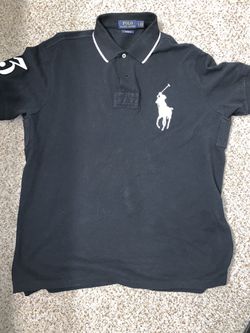 Black Ralph Lauren Polo shirt (Large)