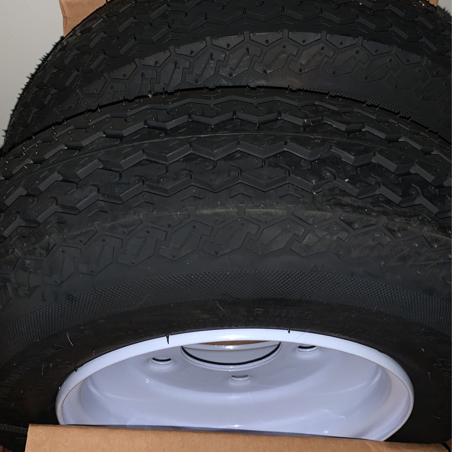 2 Trailer Tires 4.80-8”