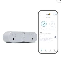 Safety 1st Dual Smart Outlet, White, Toddler