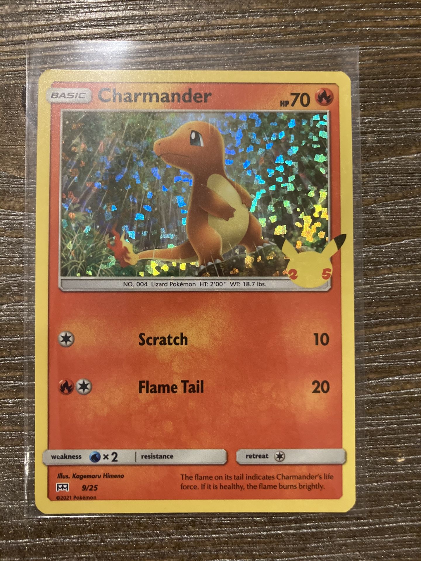 Charmander Holo McDonald’s Pokémon 25th Anniversary