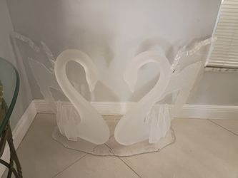 Glass Swan Table
