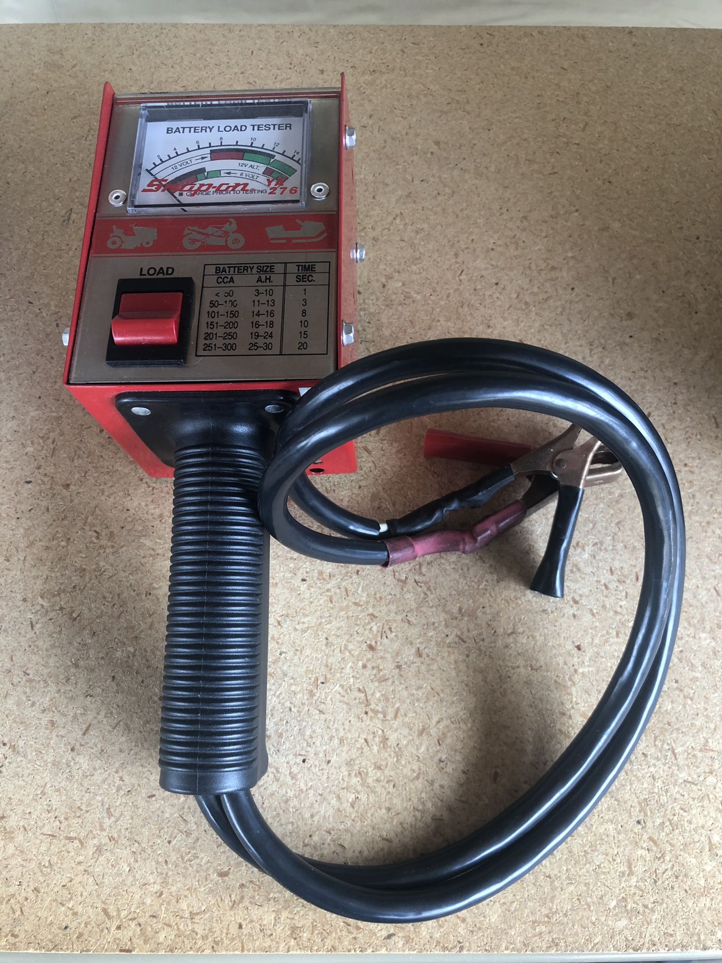 Snap on battery load tester ya 276