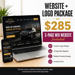 Professional Website & Logo Design Package – $285