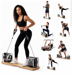 NEW Pilates Reformer + Waist/Back belt + Resistance bar
