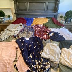 Maternity Clothing Lot - Size L: Shirts,Sweaters,Dresses