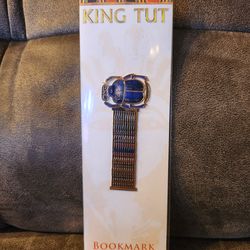 King Tut Scarab Bracelet Metal Bookmark 2008 Exhibit Merchandising Made in USA