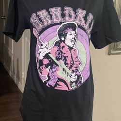  Jimi Hendrix graphic t-shirt, Black Size Small