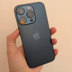 Blue iPhone 15 Pro 128Gb Unlocked 100% Battery Health