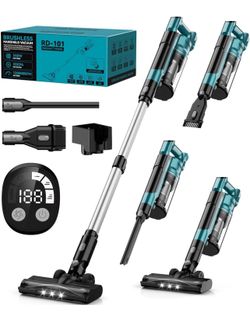 700W Cordless Vacuum Cleaners for Home with 2*Battery 8000mAh