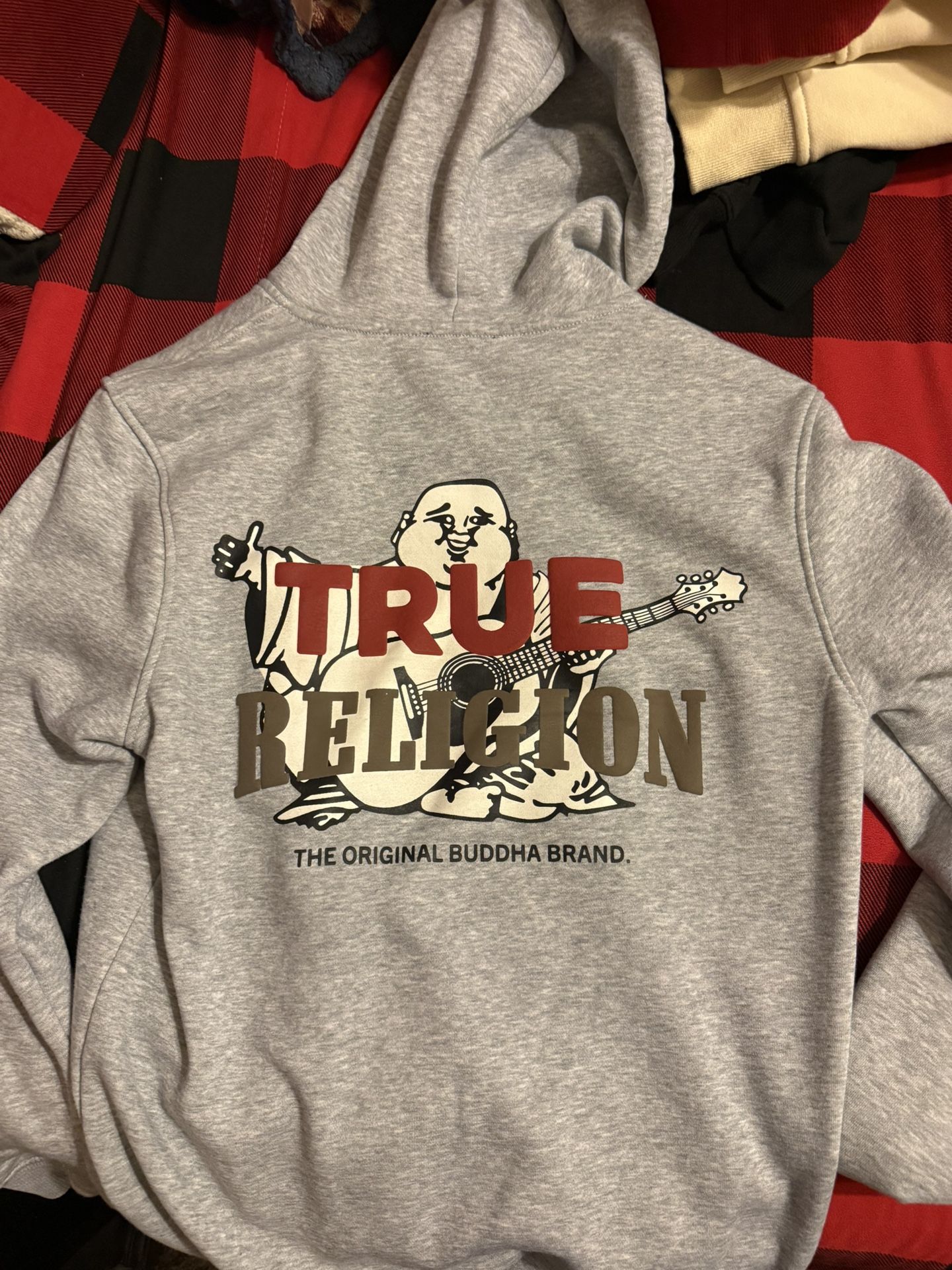 Grey True Religon Hoddie