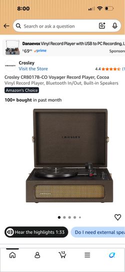 Portable turntable with blue tooth