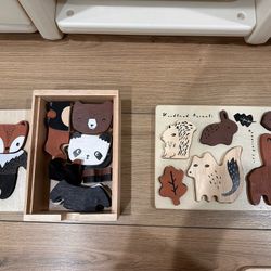 Two Kids Wooden Toys