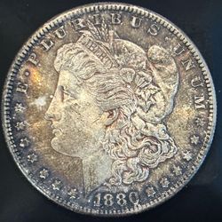 1880-S Morgan Silver Dollar – Attractive Toning, Solid Detail