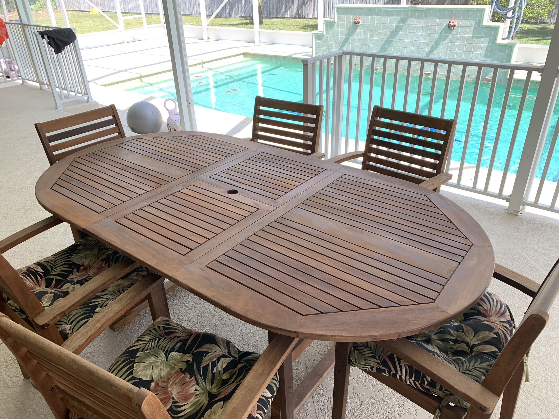 Teak Patio Table And Chairs