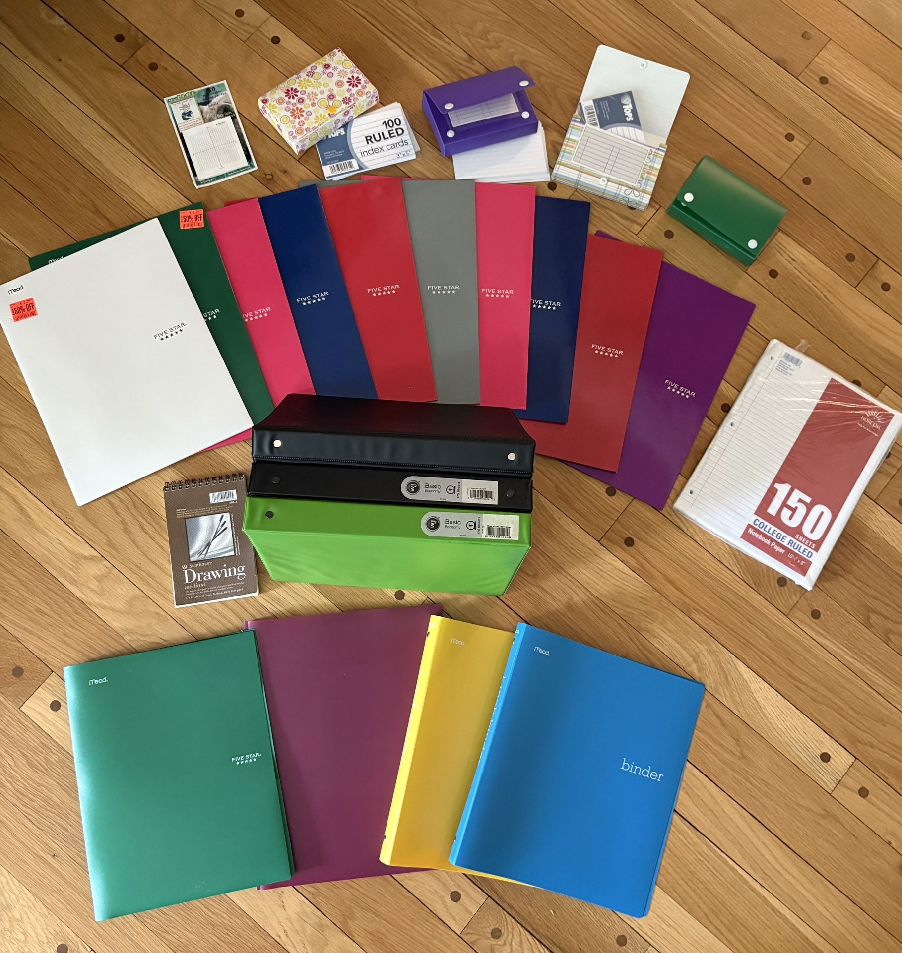 Box Of School Supplies ALL FOR ONE PRICE $12
