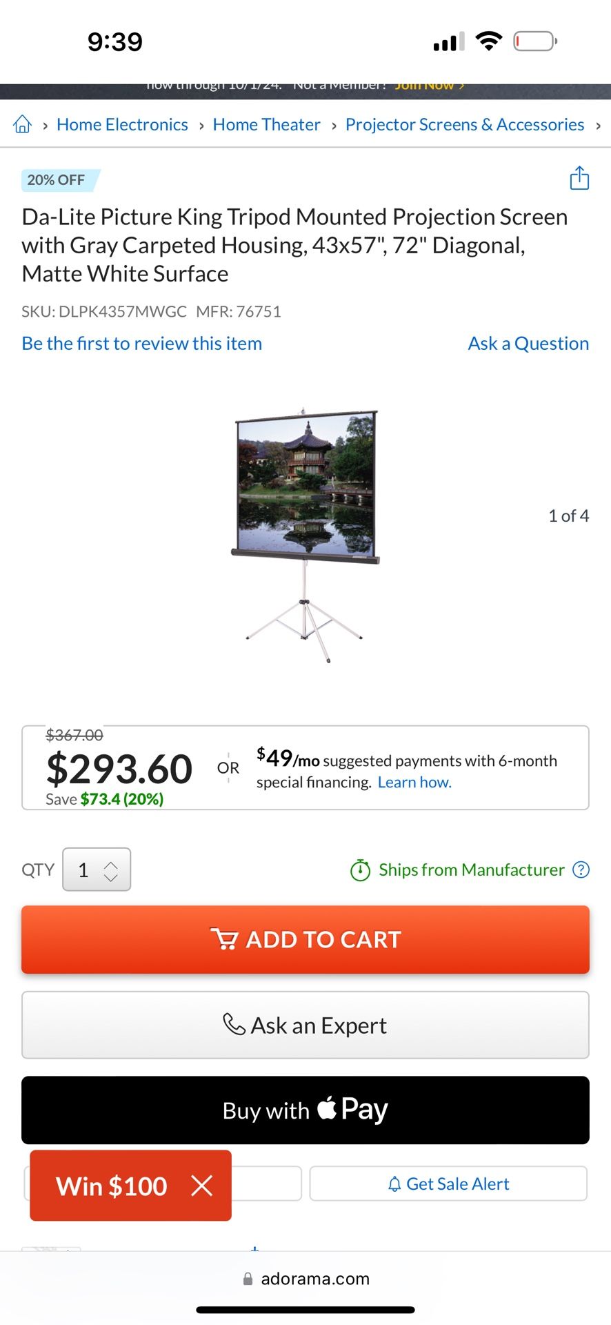 Projector And Tripod
