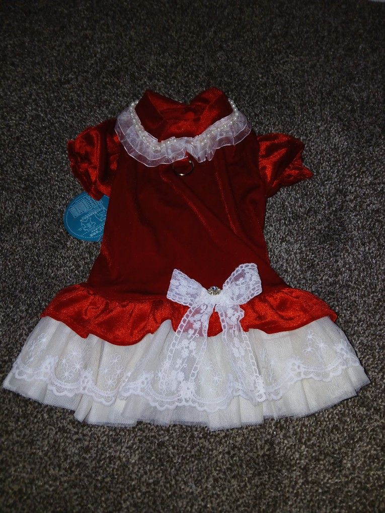Christmas Dog Dress Size Large $25 New