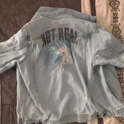 “Not Real” Off White Denim Jacket 