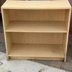 IKEA Wooden Bookshelf 2 adjustable open shelves W 30 D 12 H 29