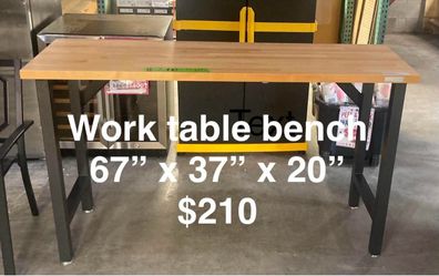 Work Bench Table 67in x 37in x 20in