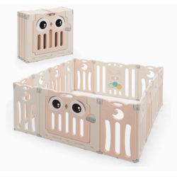 Baby Playpen with lockable gate and game panel - Moveout sale!!