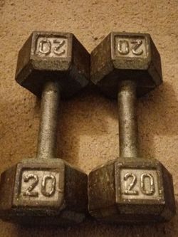 20 pound dumbbells for $38