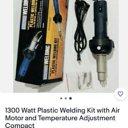 Chicago Electric 1300 Watt Plastic IWelding Kit w/ Air Motor & Temperature Adjustment