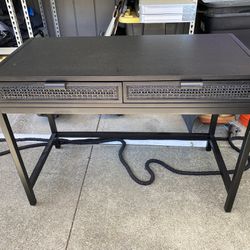 Black Desk with 2 Drawers