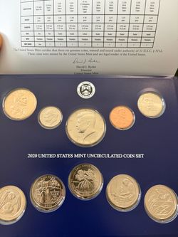 2020 United States Mint Uncirculated Coin Set