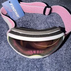 Womens Findway Pink Ski Goggles
