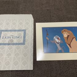 The Lion King Exclusive Commemorative Lithograph 1995 in frame