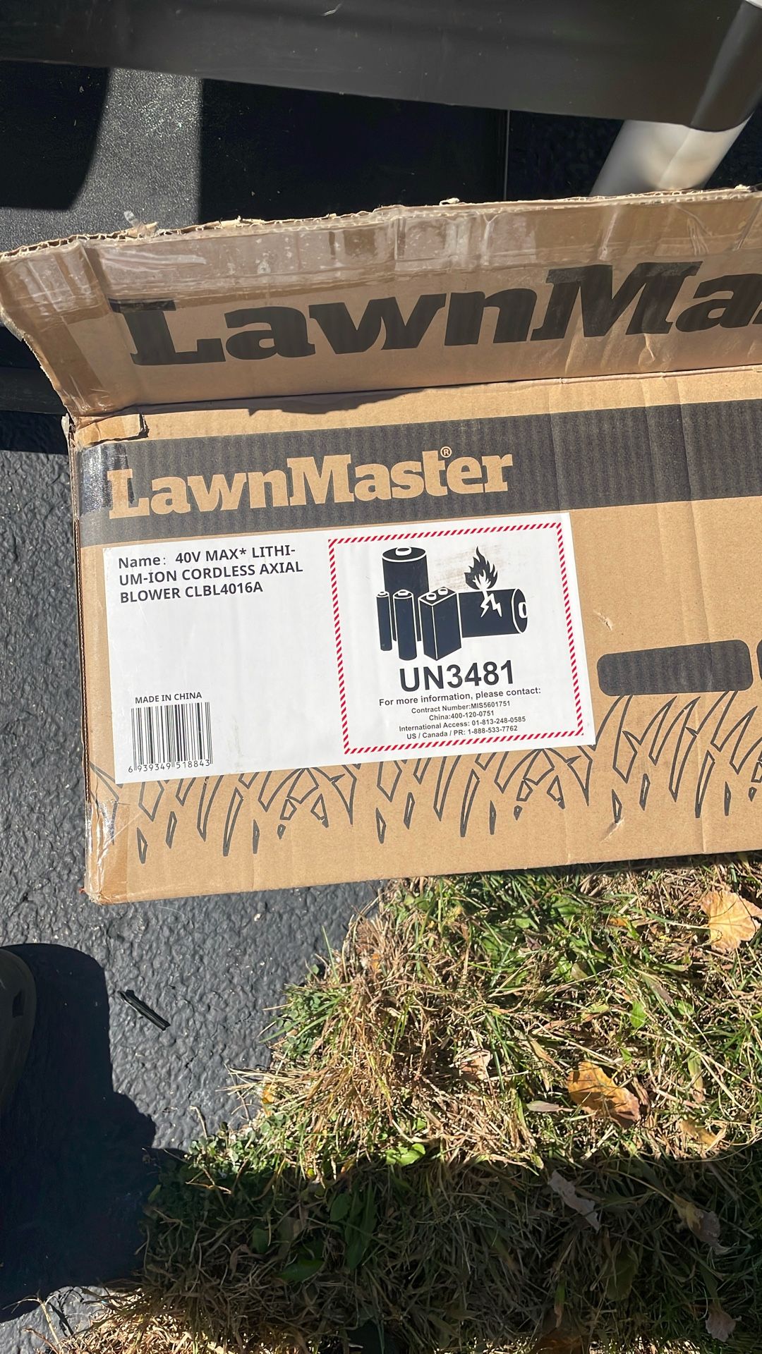 LawnMaster 40v Leaf Blower