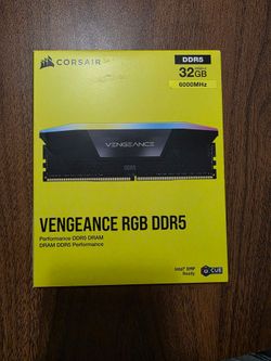 Corsair Vengeance RGB DDR5 32GB (2×16GB) 6000MHz.